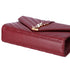 Saint Laurent Lambskin Matelasse Chevron Small Shoulder Bag Bordeaux